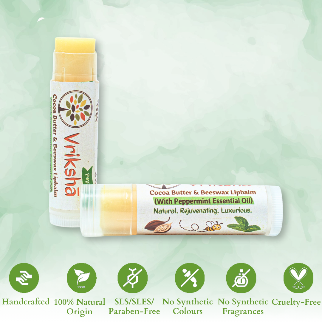 Peppermint (Cocoa Butter, Beeswax) Lipbalm - Image 5